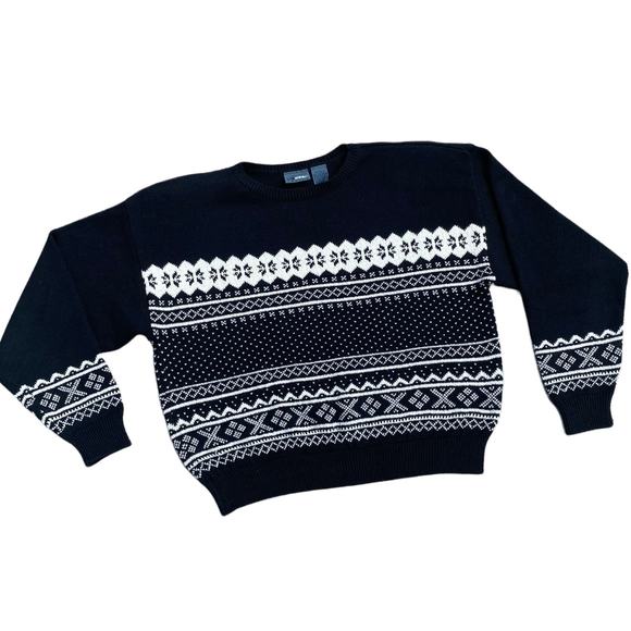 LizWear Petite Liz Claiborne Fair Isle Vintage Sweater Sz S - Picture 7 of 7